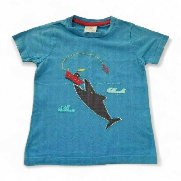 Mini Boden Other - Mini Boden Shark Applique Tee / 3-4 Y